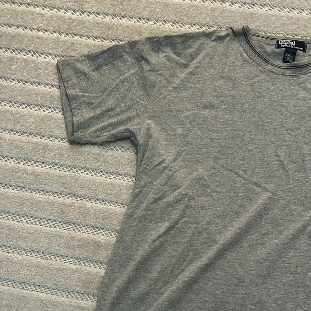 Vintage Polo Ralph Lauren Men’s Heather Grey Short Sleeve T-Shirt - L